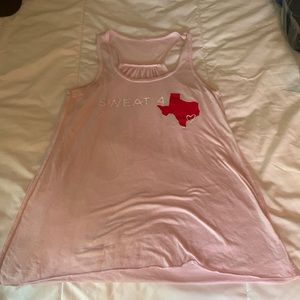 Fit4mom “Sweat 4 Texas” pink tank